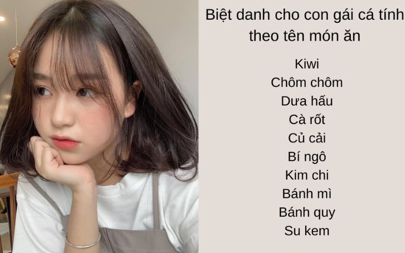 Biệt danh siêu đáng yêu dành cho nữ