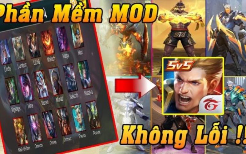 Mod Skin Liên Quân không lỗi mạng