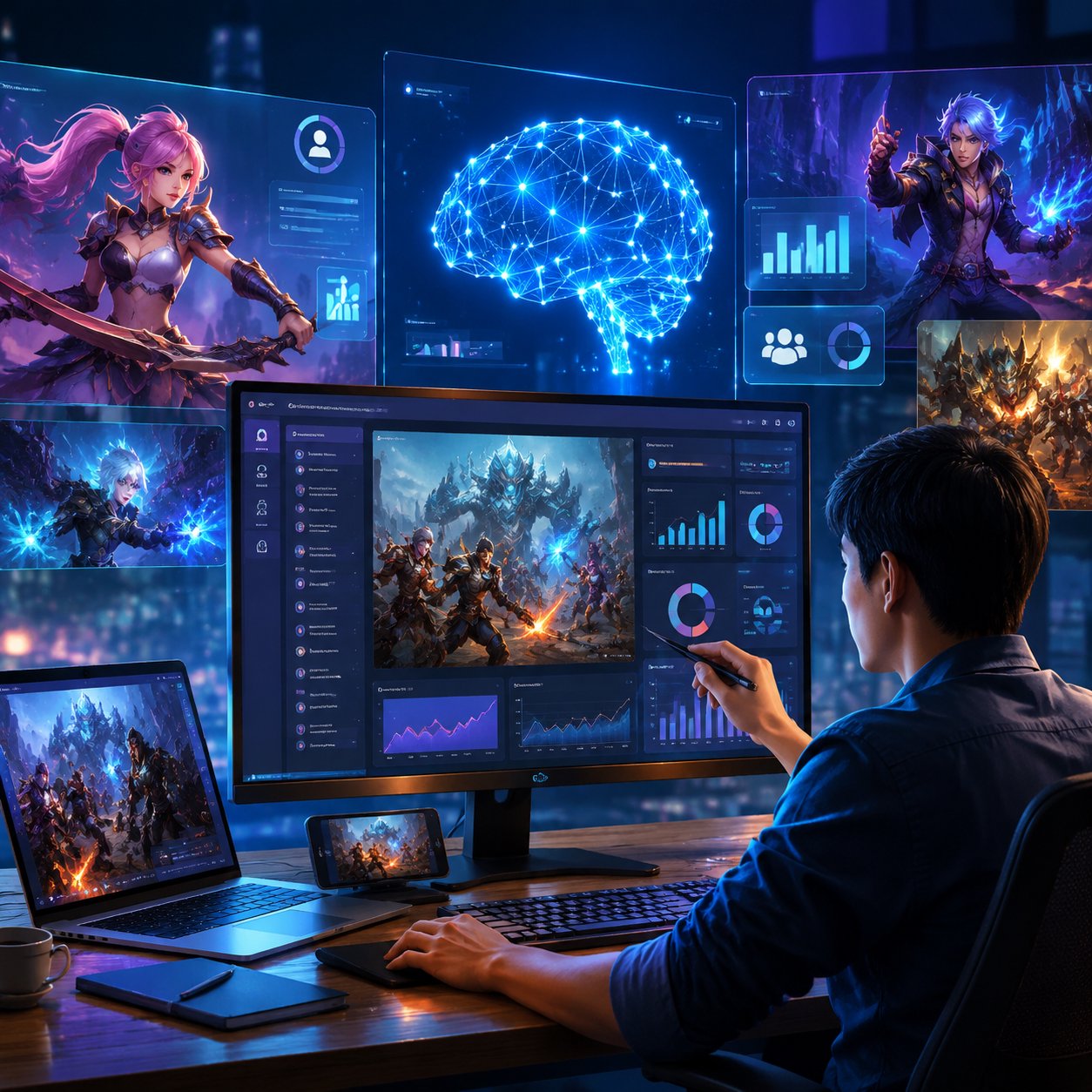 Ứng dụng AI cho phòng marketing game: Quảng bá bản tải mới hiệu quả